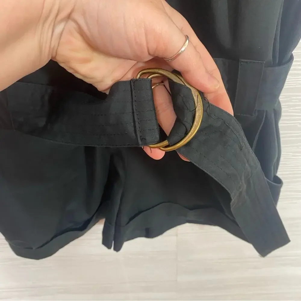 Maje Black Button Up Front Utility Romper with Belt Size 1 US S - Picture 5 of 13